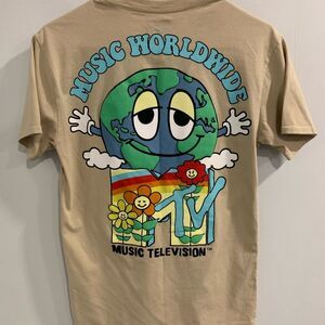 MTV Tan Graphic T-Shirt for Men